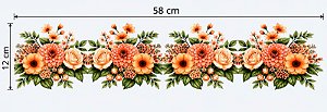 Decalques para tecido DTF GG Floral (1 faixa de 58cm x 12)