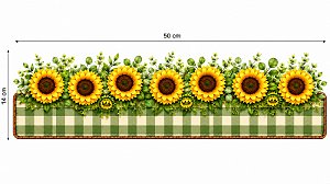 Decalques para tecido DTF GG floral (51cm x 14cm)