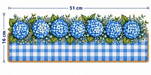 Decalque para tecido DTF GG floral (51cm x 16cm)