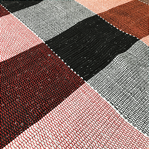 Tapete  para Sala ou Quarto Malha Xadrez (1,50X1,50) - Quadrado