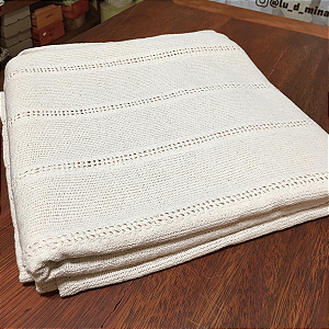 Toalha de Mesa Vazada em Tear 1,50X2,50 – em algodão