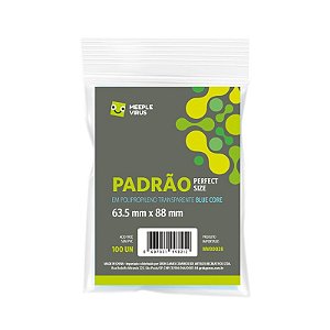 Card Sleeves Padrão Perfect Size 63,5 x 88 mm Meeple Virus