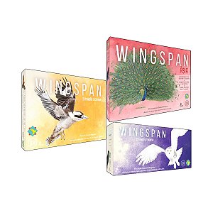 Combo de Jogos Wingspan Ásia + Oceania + Europa (Kit Expansão) - Grok
