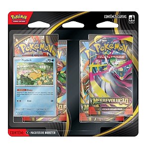 Pokémon TCG Blister Quádruplo Psyduck Megaevolução - Copag