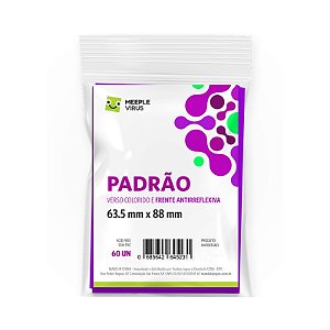 Sleeves Padrão 63,5 x 88 (Roxo) Pack 60 - Meeple Virus
