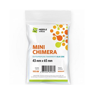Sleeves Mini Chimera 43 x 65 mm (Blue Core) - Meeple Virus