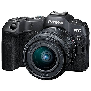 Canon EOS R8 Mirrorless com Lente 24-50mm