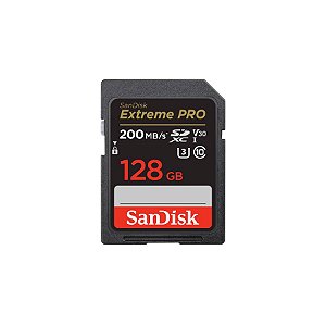 Cartão De Memória SanDisk Extreme Pro 200-90MB/s 128GB