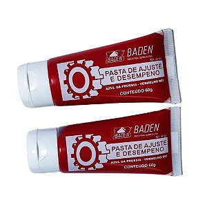 Kit 02 Pasta De Ajuste E Desempeno Vermelha Ap-502 60g Baden