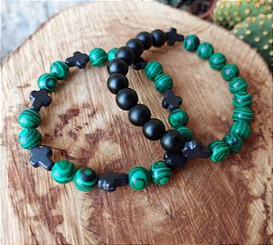 DUO PULSEIRA PEDRA NATURAL
