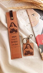 KIT MARCA PÁGINA E CHAVEIRO SANTA TEREZINHA