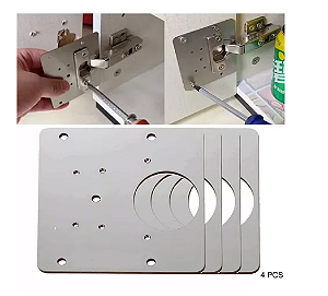 Placa de Reparo - Dobradiças, Moveis planejados (4 unidades)