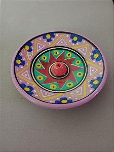 INCENSÁRIO PERUANO PRATO GRANDE LILÁS