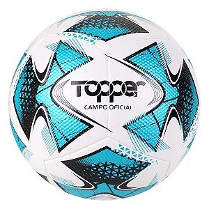 Bola de Futebol Campo Topper 22 I - Azul Branco Preto