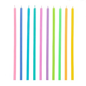 vela palito colorida