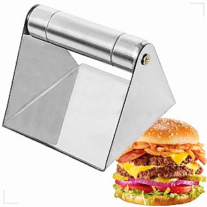 Prensador e Modelador Smash Burguer Profissional em Aço Inox