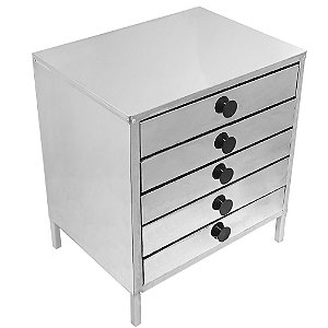 Gaveteiro de Pastel Térmico 5 Gavetas em Inox Profissional