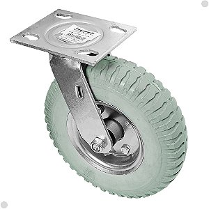 Rodízio Giratório Roda Maciça Pu 2.50-4 Carrinhos Carriola