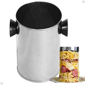 Forma Molde Torre De Batata Bacon Calabresa Aço Inox 17cm