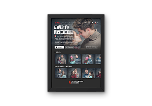 Quadro  Personalizado com Foto netflix