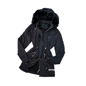 Jaqueta Sarja Parka com pelúcia