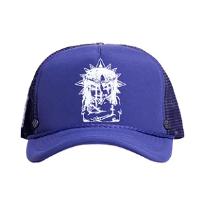 Boné Trucker Sufgang x Glogang Roxo