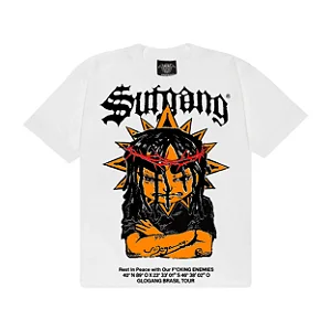Camiseta Boxy Sufgang x Glogang Sosa Off White