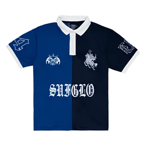 Camisa Polo Sufgang x Glogang Azul Marinho