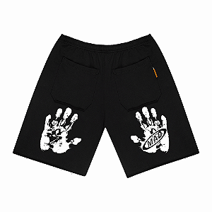 Bermuda Moletom MAD Enlatados Double Hand Branco