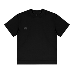 Camiseta Sufgang Boxy 4SUF Double Hem Preto