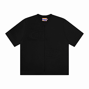 Camiseta MAD Enlatados Portal Bordado Preto