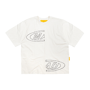 Camiseta MAD Enlatados Portal Bordado Zigzag Off White