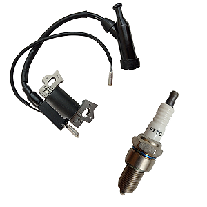 VELA IGNIÇÃO E MÓDULO MOTOR F7TC 5.5 / 6.5 / 7.0 / 7.5 BRANCO