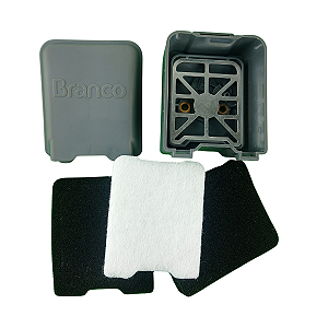 FILTRO DE AR ROÇADEIRA COMPLETO BR26 / 33A / 43A / 52A BRANCO