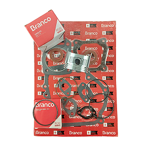 PISTÃO COMPLETO STD E KIT DE JUNTAS MOTOR B4T 5.5 BRANCO