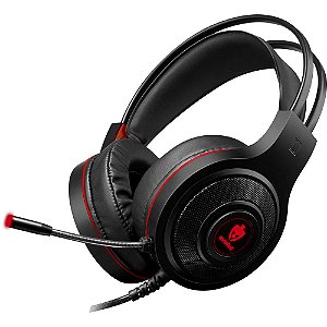 Headset Gamer Evolut EG301RD/Têmis Preto/Vermelho