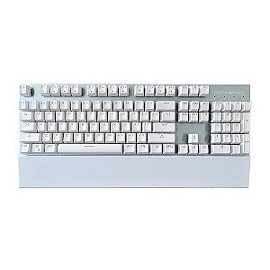 Teclado Gamer Motospeed GK89 Branco Switch Azul Led Azul