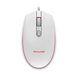 Mouse Gamer Multilaser MO299 LED 2400DPI Branco