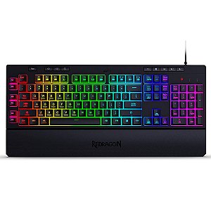 Teclado Gamer Redragon Brancoala RGB, ABNT2, Verde - B502RGB (PT