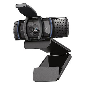 Webcam Logitech C920s Full HD com Microfone, Proteção de Privacidade, Widescreen 1080p