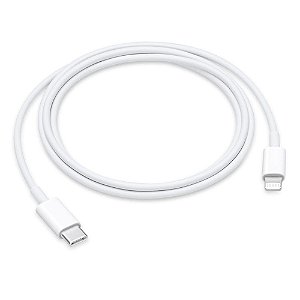 Cabo Apple Lightning USB-C com 1 Metro para iPhone, iPad, Mac e iPod Branco