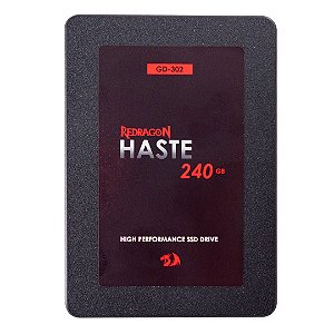 SSD Redragon Haste 240GB, Leitura: 530MB/s e Gravação: 400MB/s