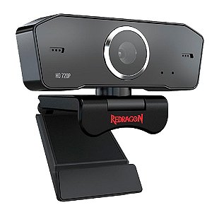 Webcam Redragon Streaming Fobos 2, HD 720p, 2 Microfones, Redução de Ruídos