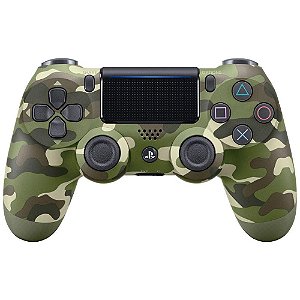 Controle Sony Dualshock 4 PS4, Sem Fio, Green Camouflage, CUH-ZCT2U