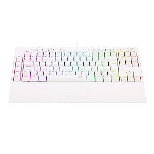 Teclado Óptico Mecânico Redragon Broadsword Pro, RGB, Switch Vermelho, ABNT2, Branco