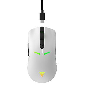 Mouse Gamer Force One Sirius, Wireless, 10000 DPI, RGB, Branco