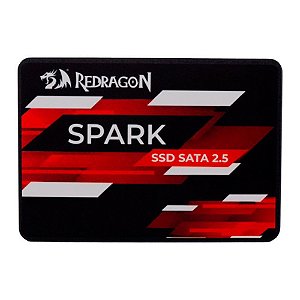 SSD Redragon Spark, 480GB, 2.5, Sata III 6GB/s, Leitura 550 Mb/s, Gravação 420mb/S