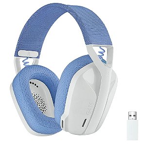 Headset Gamer Sem Fio Logitech G435, Lightspeed e Bluetooth, Dolby Atmos, USB, Drivers 40mm, Branco