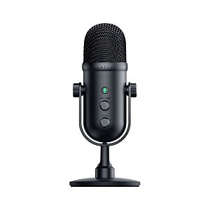 Microfone Razer Seiren V2 Pro Podcast, USB, Preto