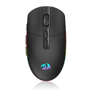 Mouse Gamer Redragon Invader Pro, Wireless, 10000 DPI, 9 Botões Programáveis